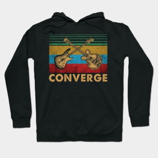 Graphic Proud Converge Name Guitars Birthday 70s 80s 90s Hoodie